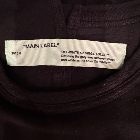OFF-White-main label black tee - Picture 4 of 10